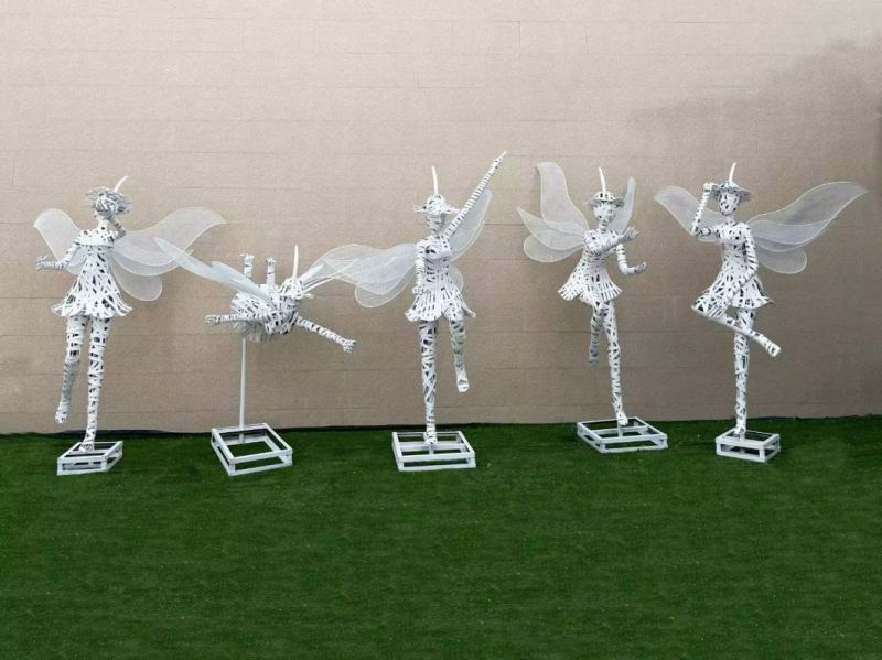 花仙子精灵雕塑,镂空工艺制作,抽象卡通雕塑 (2) 花仙子精灵雕塑,镂空工艺制作,抽象卡通雕塑 (2)