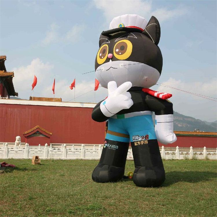创意黑猫警长雕塑 彩绘卡通雕塑 公园雕塑 创意黑猫警长雕塑 彩绘卡通雕塑 公园雕塑