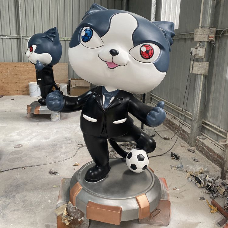 动漫黑猫警长雕塑 步行街卡通雕塑 大型雕塑 动漫黑猫警长雕塑 步行街卡通雕塑 大型雕塑