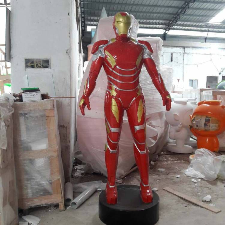 街道超人雕塑 现代景观动漫雕塑 彩绘卡通雕塑 街道超人雕塑 现代景观动漫雕塑 彩绘卡通雕塑