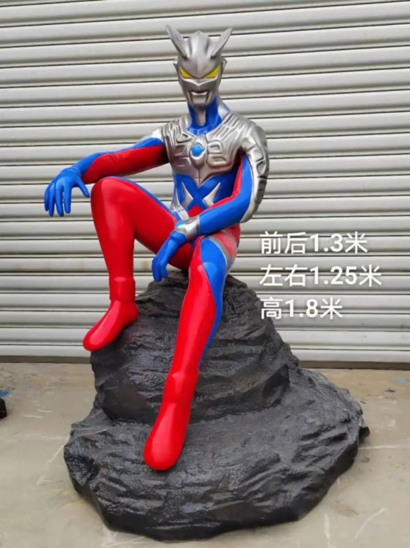 商场超人雕塑 卡通雕塑 店门口小品 商场超人雕塑 卡通雕塑 店门口小品