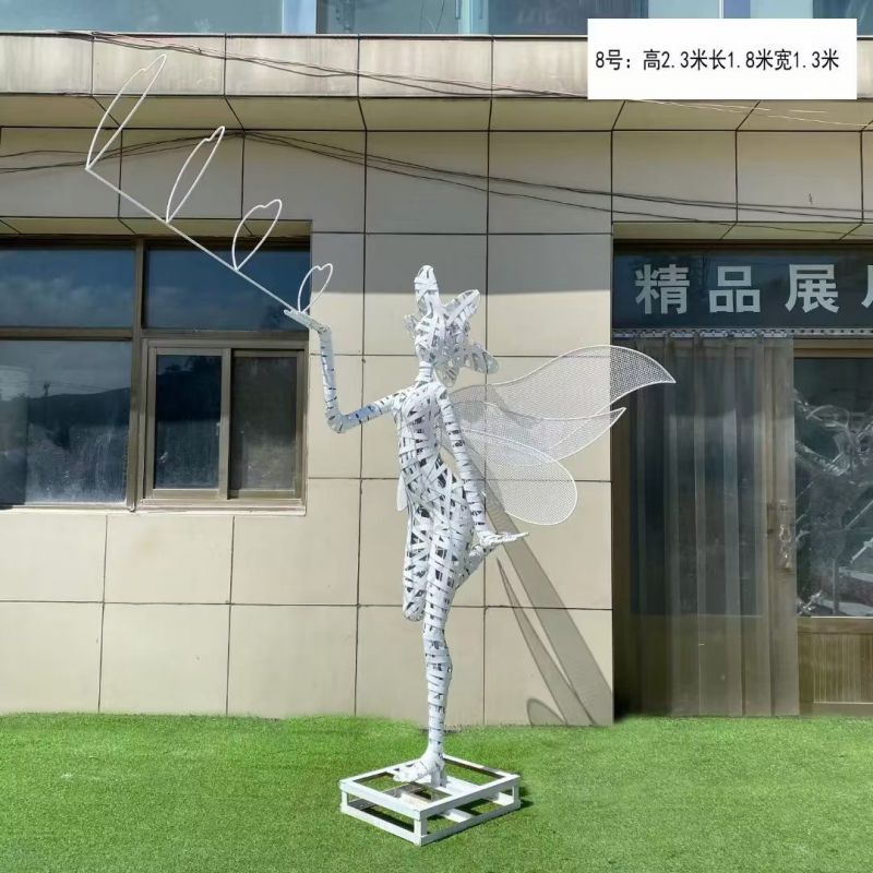 镂空小精灵雕塑 园林卡通雕塑 住宅小区动漫雕塑 镂空小精灵雕塑 园林卡通雕塑 住宅小区动漫雕塑