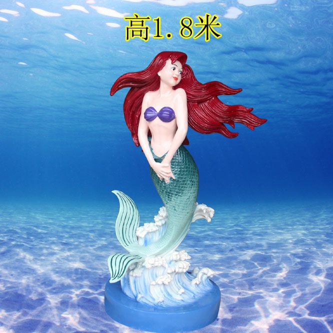 酒店美人鱼雕塑 庭院动漫雕塑 彩绘小品 酒店美人鱼雕塑 庭院动漫雕塑 彩绘小品