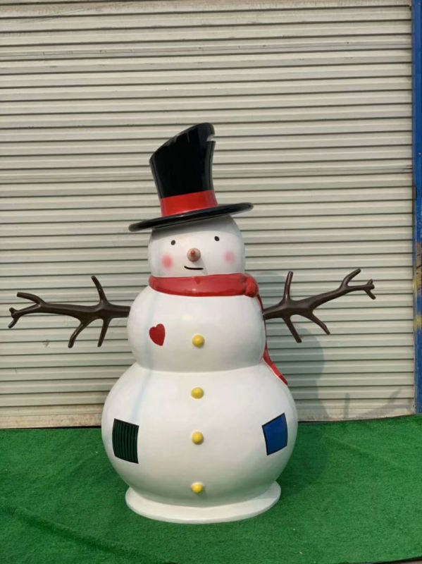 广场雪人雕塑 公园卡通雕塑 抽象摆件 广场雪人雕塑 公园卡通雕塑 抽象摆件