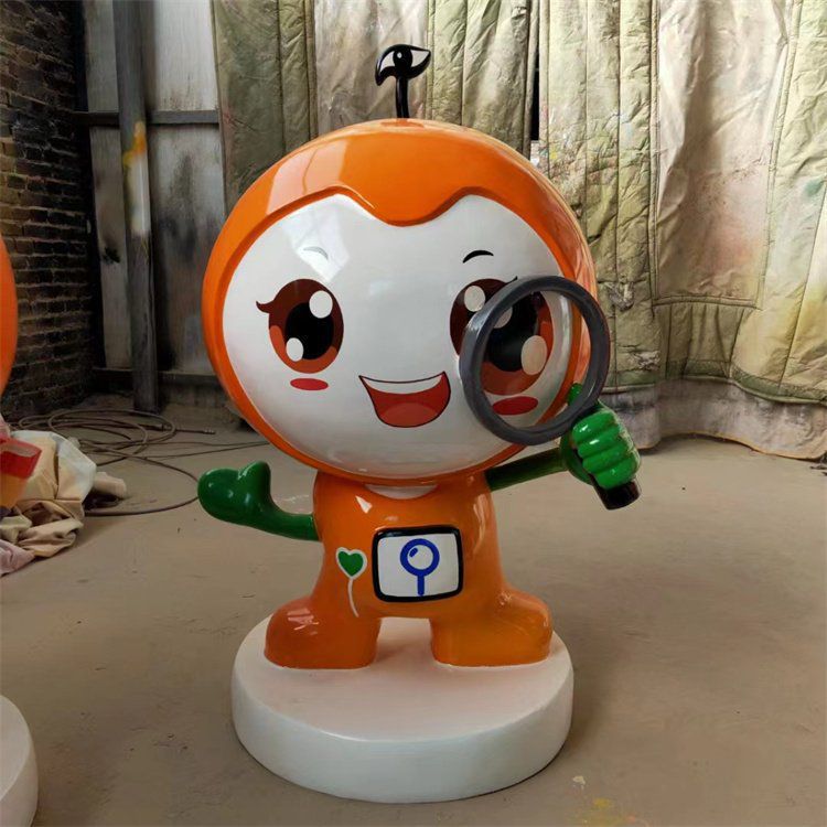 彩绘玩偶雕塑 卡通雕塑 步行街摆件